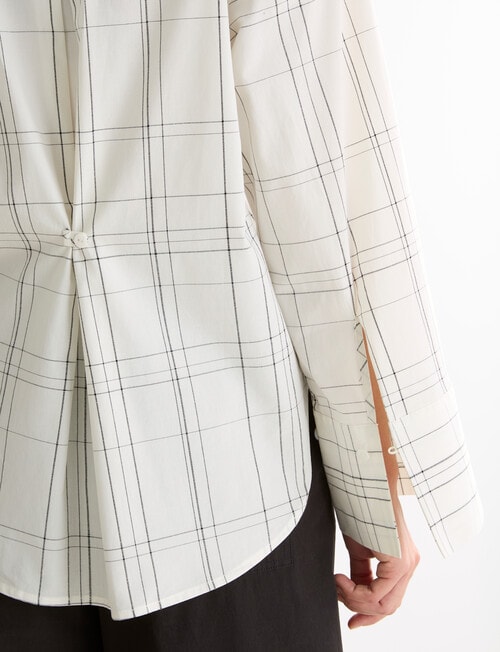 Mineral Porter Grid Shirt, Black Grid product photo View 08 L