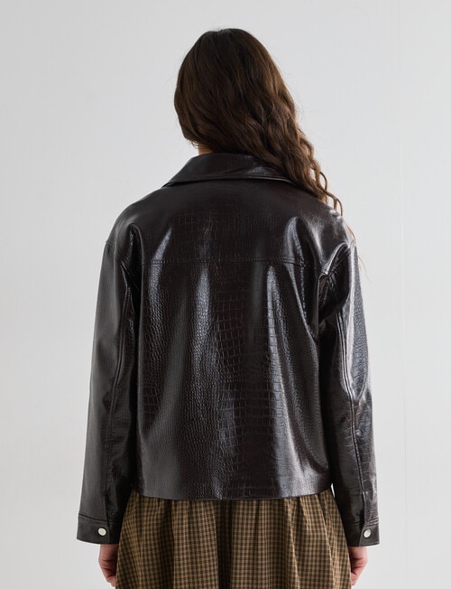 Mineral Dylan High Shine Jacket, Pomegranate product photo View 02 L