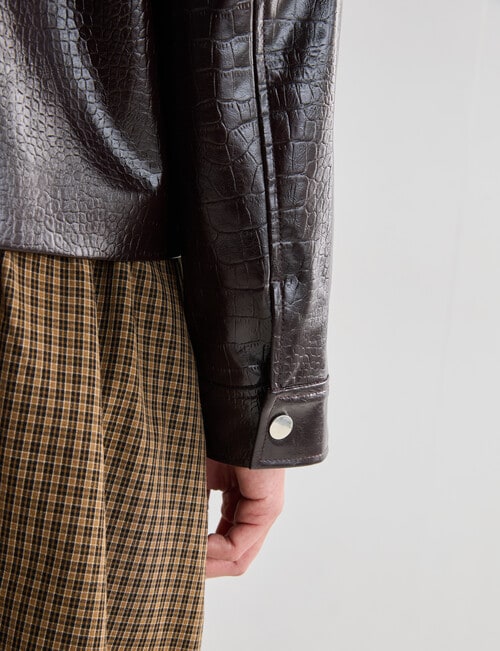 Mineral Dylan High Shine Jacket, Pomegranate product photo View 06 L