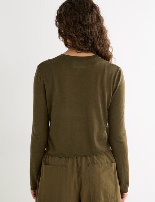 Mineral Esther Cardigan, Pine product photo View 02 L
