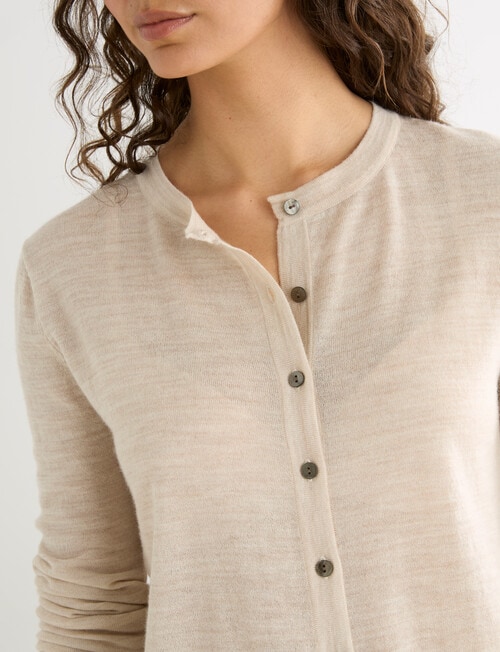 Mineral Esther Cardigan, Oatmeal product photo View 04 L