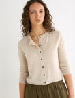 Mineral Esther Cardigan, Oatmeal product photo View 07 S