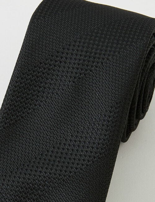 Laidlaw + Leeds Abstract Stripe Tie, Black product photo View 02 L