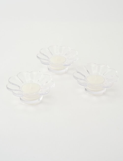 Salt&Pepper Leif Candle Set, Set of 3, Clear product photo