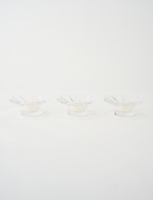 Salt&Pepper Leif Candle Set, Set of 3, Clear product photo View 04 L