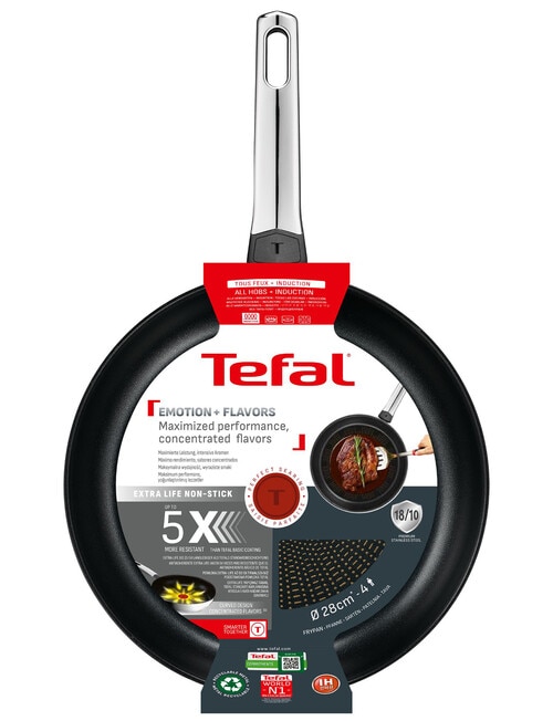 Tefal Emotion+ Stainless Steel Non-Stick Frypan, 28cm product photo View 03 L