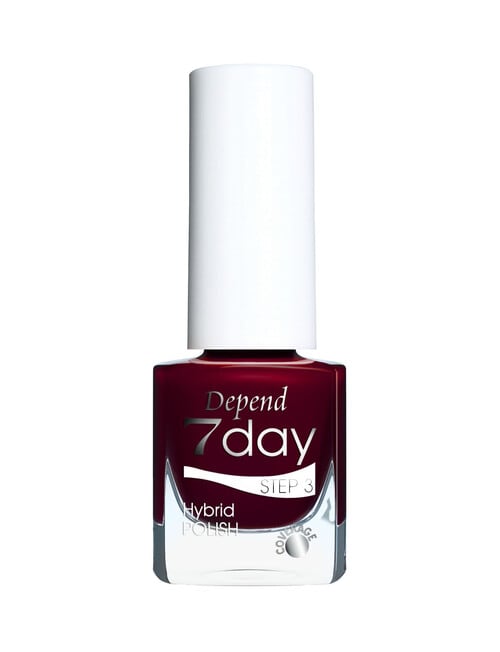Depend 7 Day Hybrid Nail Polish, Dress of Bordeaux 7329 product photo