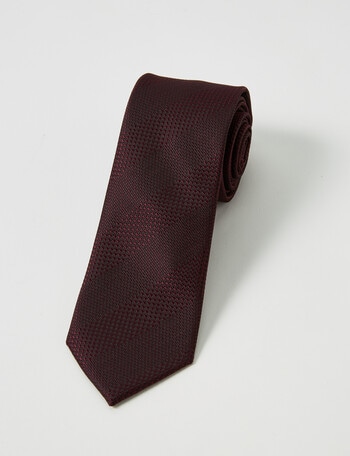 Laidlaw + Leeds Abstract Stripe Tie, Wine product photo
