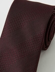 Laidlaw + Leeds Abstract Stripe Tie, Wine product photo View 02 S