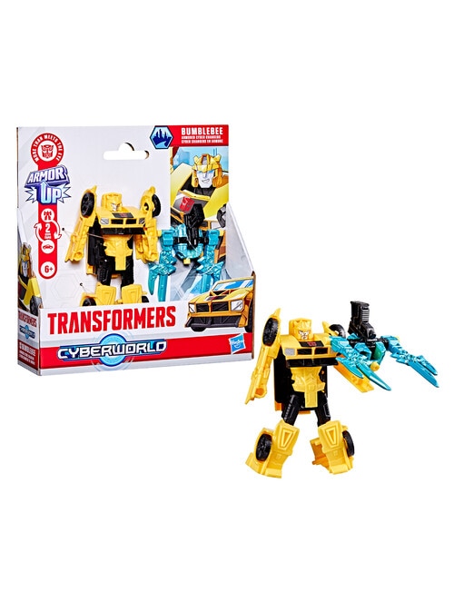 Transformers CYBERWORLD Armored Cyber Changers, Assorted product photo