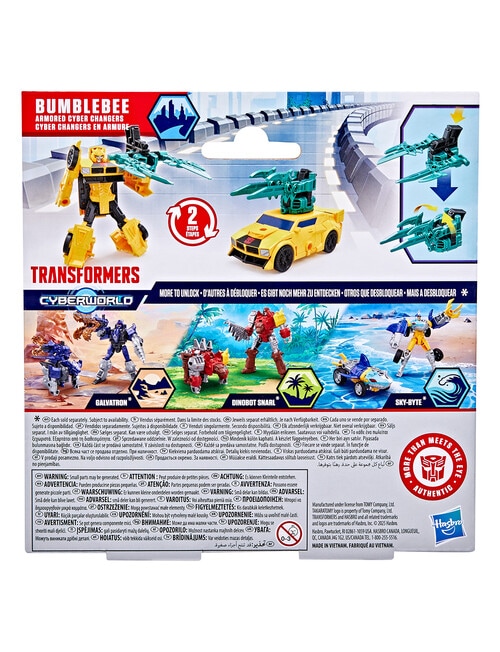 Transformers CYBERWORLD Armored Cyber Changers, Assorted product photo View 07 L