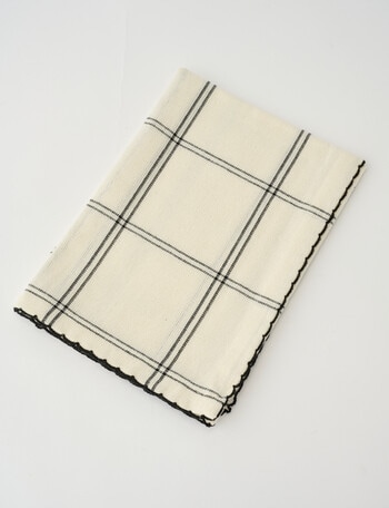 Salt&Pepper Taylor Napkin, Set of 4, Black & White product photo