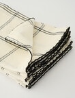 Salt&Pepper Taylor Napkin, Set of 4, Black & White product photo View 03 S