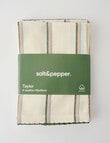 Salt&Pepper Taylor Napkin, Set of 4, Cream & Strips product photo View 02 S