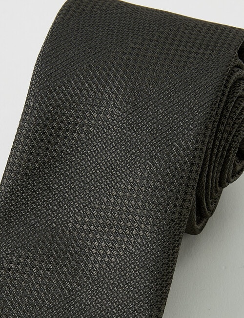 Laidlaw + Leeds Abstract Stripe Tie, Khaki product photo View 04 L