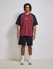 AIR SPACE Piping Pulse Tee, Black & Red product photo