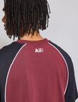 AIR SPACE Piping Pulse Tee, Black & Red product photo View 04 S
