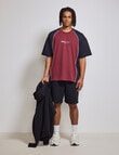AIR SPACE Piping Pulse Tee, Black & Red product photo View 06 S