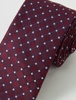 Laidlaw + Leeds Spots Tie, Burgundy product photo View 02 S