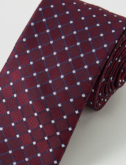 Laidlaw + Leeds Spots Tie, Burgundy product photo View 02 L