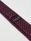 Laidlaw + Leeds Spots Tie, Burgundy product photo View 03 S
