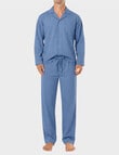 Mitch Dowd Mido Long Sleeve Button Pant Set, Blue product photo