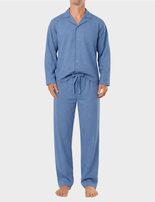 Mitch Dowd Mido Long Sleeve Button Pant Set, Blue product photo
