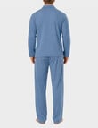 Mitch Dowd Mido Long Sleeve Button Pant Set, Blue product photo View 02 S
