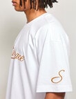 AIR SPACE Threaded Vibes Tee, White product photo View 07 S
