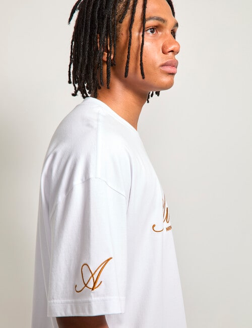 AIR SPACE Threaded Vibes Tee, White product photo View 08 L