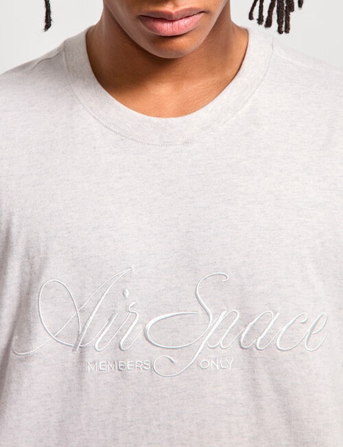 AIR SPACE Threaded Vibes Tee, Grey product photo View 04 L