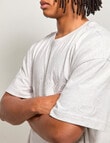 AIR SPACE Threaded Vibes Tee, Grey product photo View 07 S