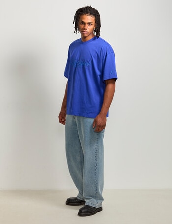 AIR SPACE Threaded Vibes Tee, Blue product photo