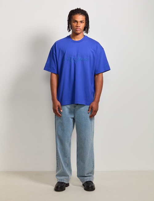 AIR SPACE Threaded Vibes Tee, Blue product photo View 08 L