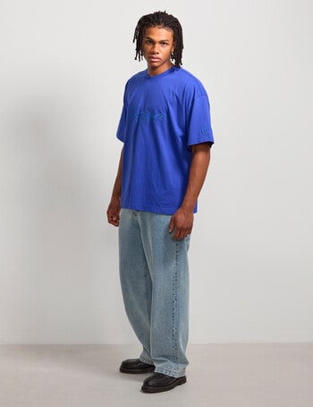 AIR SPACE Threaded Vibes Tee, Blue product photo