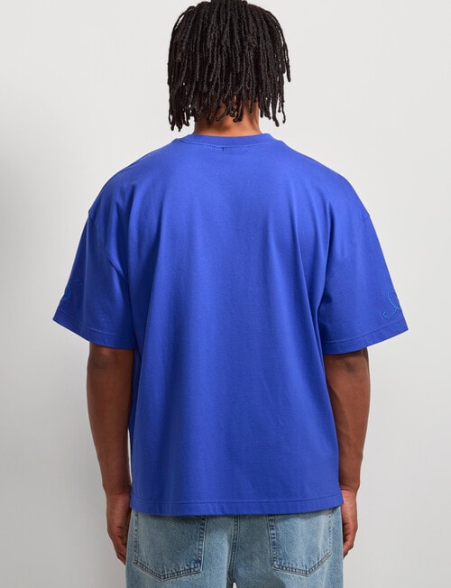 AIR SPACE Threaded Vibes Tee, Blue product photo View 03 L