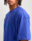 AIR SPACE Threaded Vibes Tee, Blue product photo View 04 S