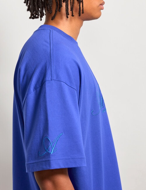 AIR SPACE Threaded Vibes Tee, Blue product photo View 07 L