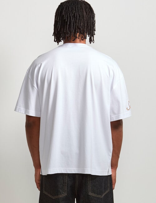AIR SPACE Threaded Vibes Tee, White product photo View 03 L
