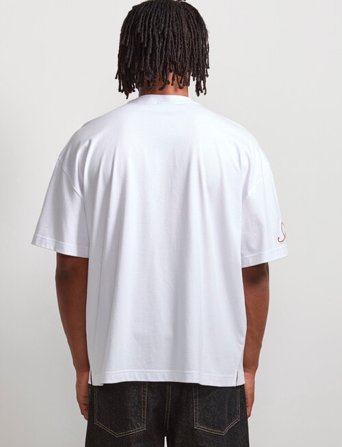 AIR SPACE Threaded Vibes Tee, White product photo View 03 L