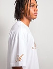 AIR SPACE Threaded Vibes Tee, White product photo View 08 S