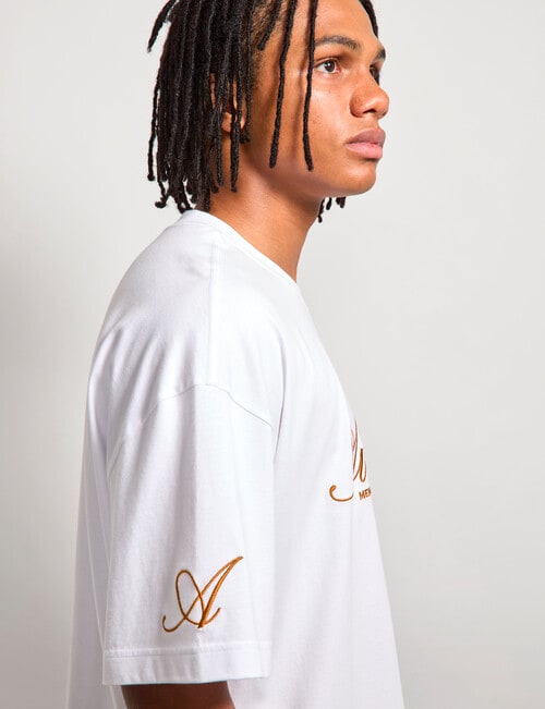 AIR SPACE Threaded Vibes Tee, White product photo View 08 L