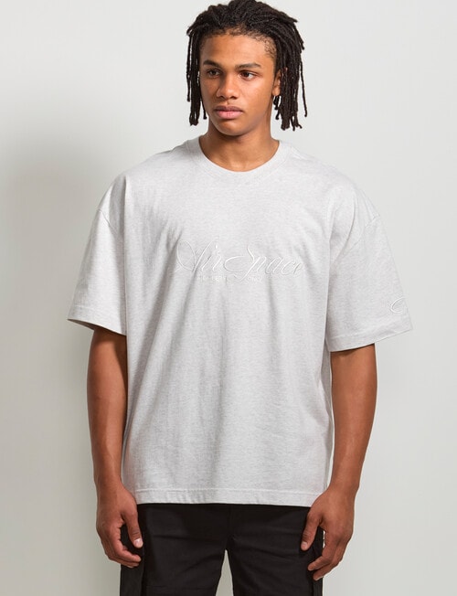 AIR SPACE Threaded Vibes Tee, Grey product photo View 02 L