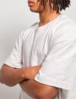 AIR SPACE Threaded Vibes Tee, Grey product photo View 07 S