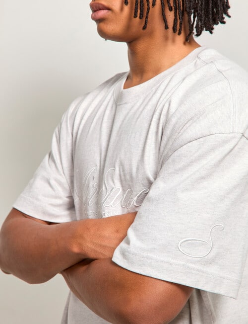 AIR SPACE Threaded Vibes Tee, Grey product photo View 07 L