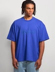 AIR SPACE Threaded Vibes Tee, Blue product photo View 05 S