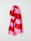 Boston + Bailey Stripey Scarf, Pink & Red product photo