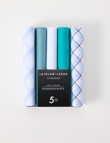 Laidlaw + Leeds Handkerchief, 5-Pack, Green product photo