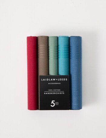 Laidlaw + Leeds Handkerchief, 5-Pack, Multi product photo