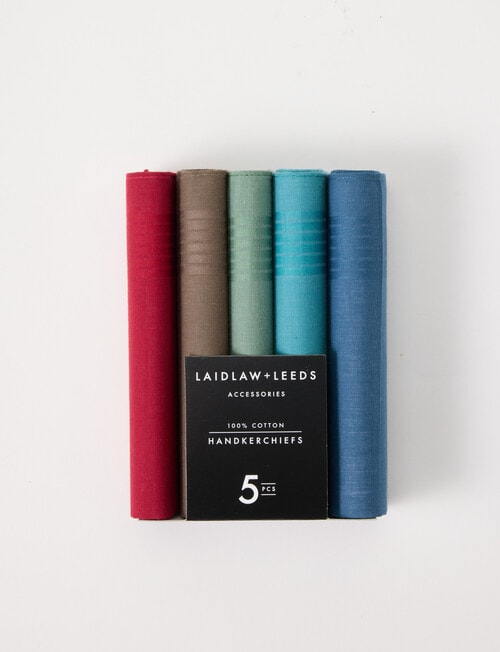 Laidlaw + Leeds Handkerchief, 5-Pack, Multi product photo
